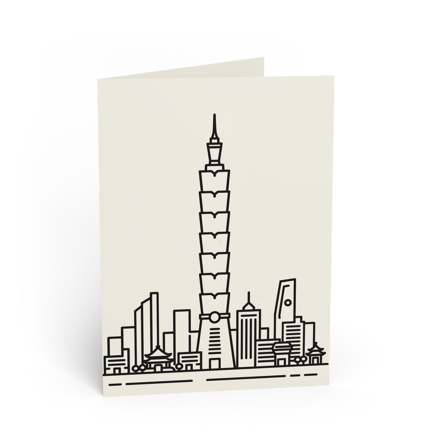 Carte de vœux — Skyline Taipei