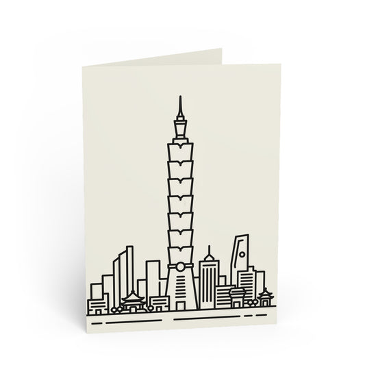 Carte de vœux — Skyline Taipei