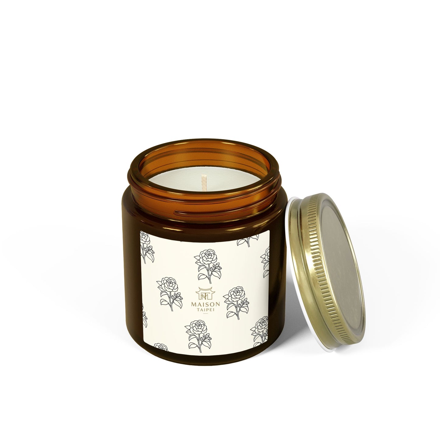Coconut Apricot Scented Candle — Small Glass Jar (4oz/9oz)