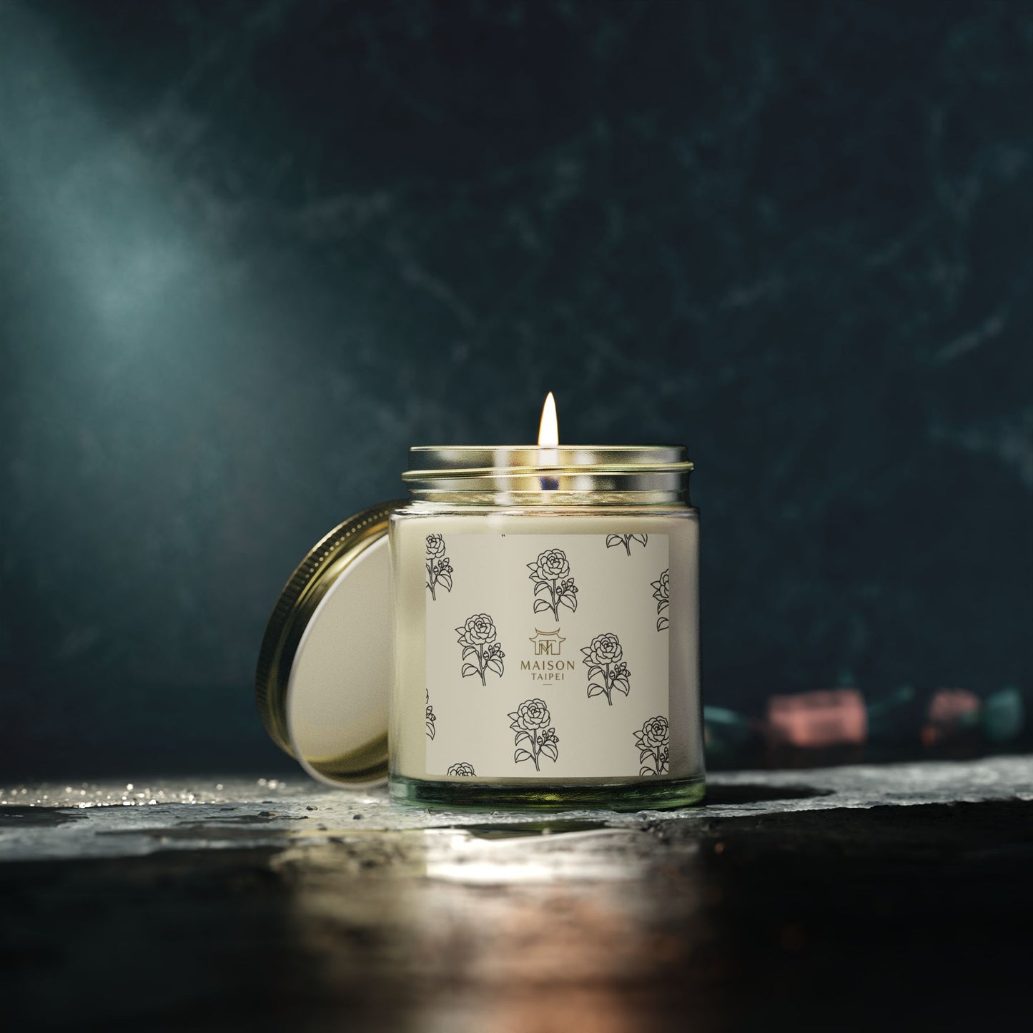 Coconut Apricot Scented Candle — Small Glass Jar (4oz/9oz)