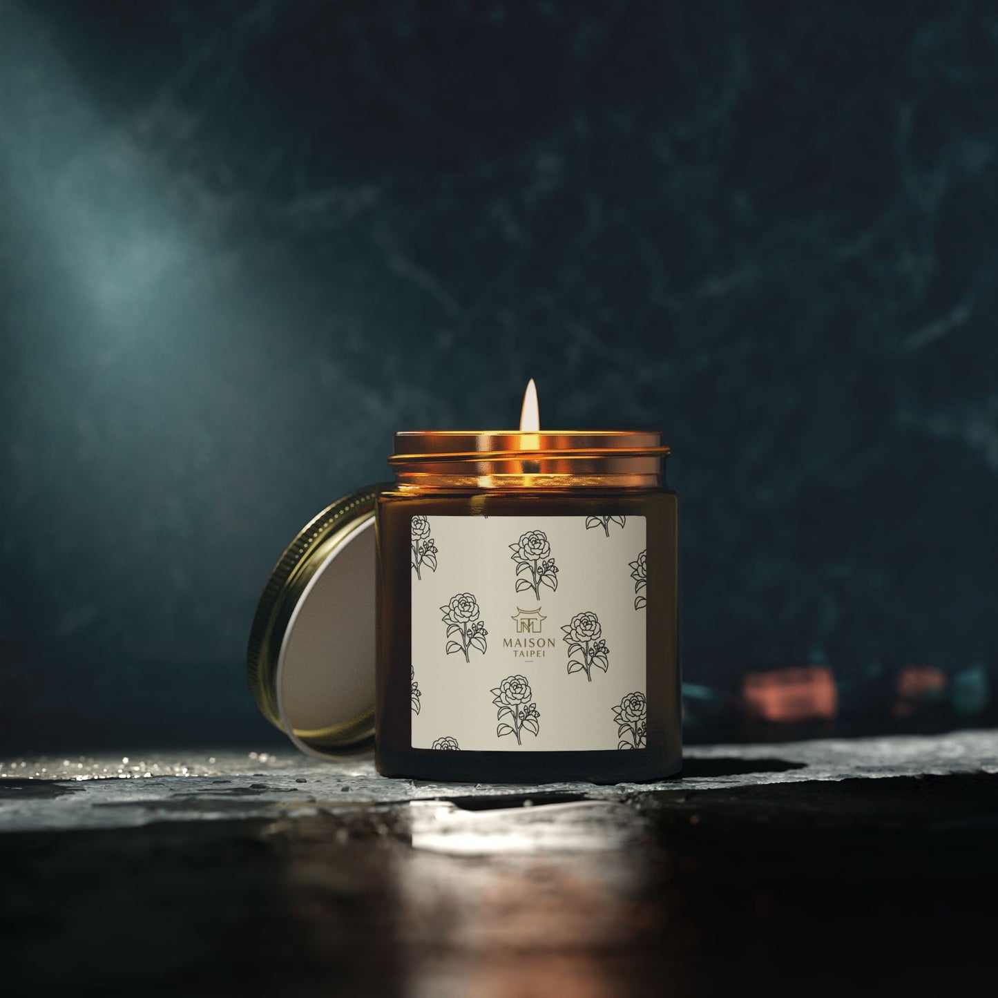 Coconut Apricot Scented Candle — Small Glass Jar (4oz/9oz)