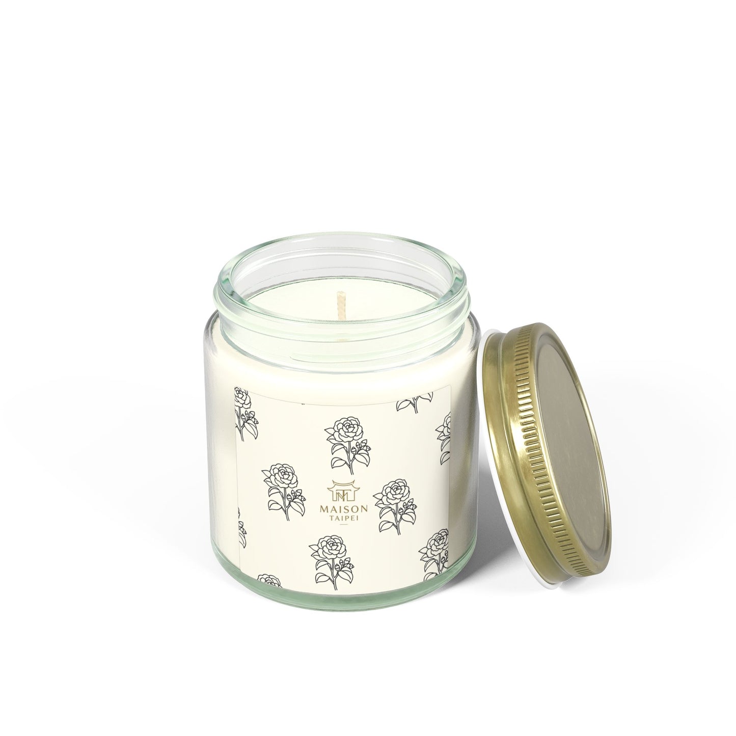 Coconut Apricot Scented Candle — Small Glass Jar (4oz/9oz)